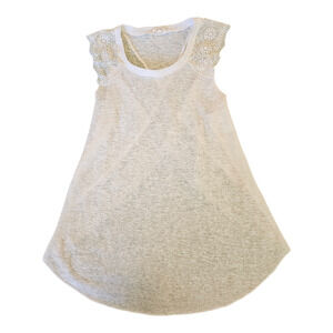 Hem & Thread Small White Knit Shirt